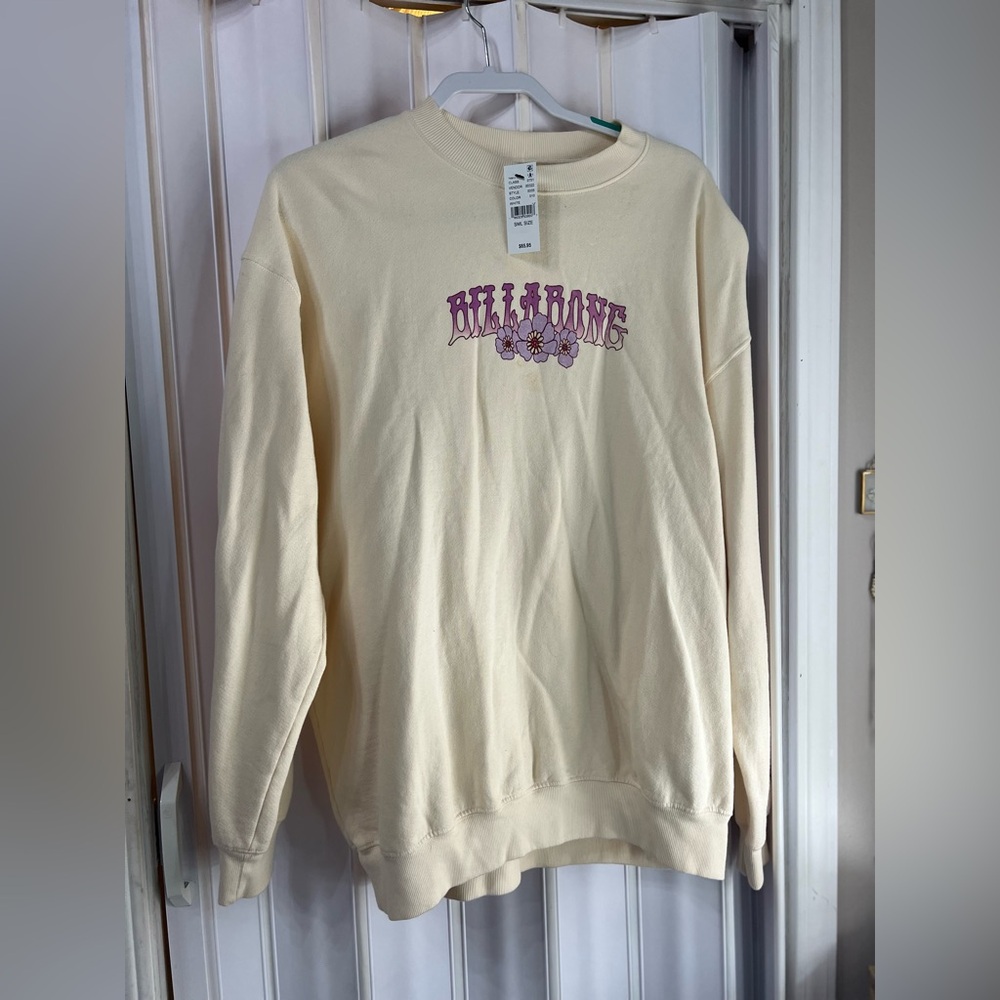 NWT Billabong crew neck sweatshirt xs - Picture 2 of 4